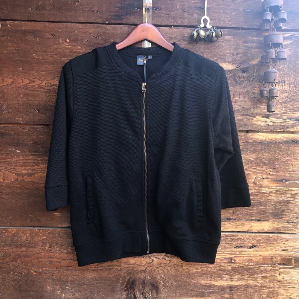 Mona B Spade Bomber Jacket Black